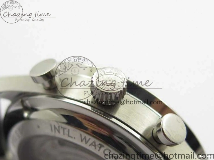 MIROTIME 0410 Elegant Portuguese IW371615 ZF 1:1 Best Edition SS Green Dial on Black Leather Strap A96355 V 7081